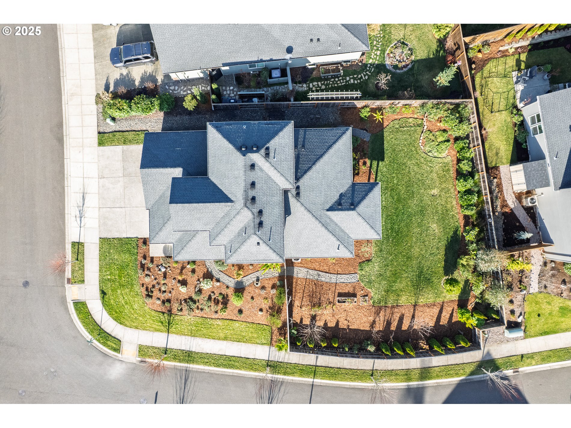 3606 Northeast Oriole Street Camas, WA 98607 - Photo 18 of 48 an aerial view of a house with a swimming pool