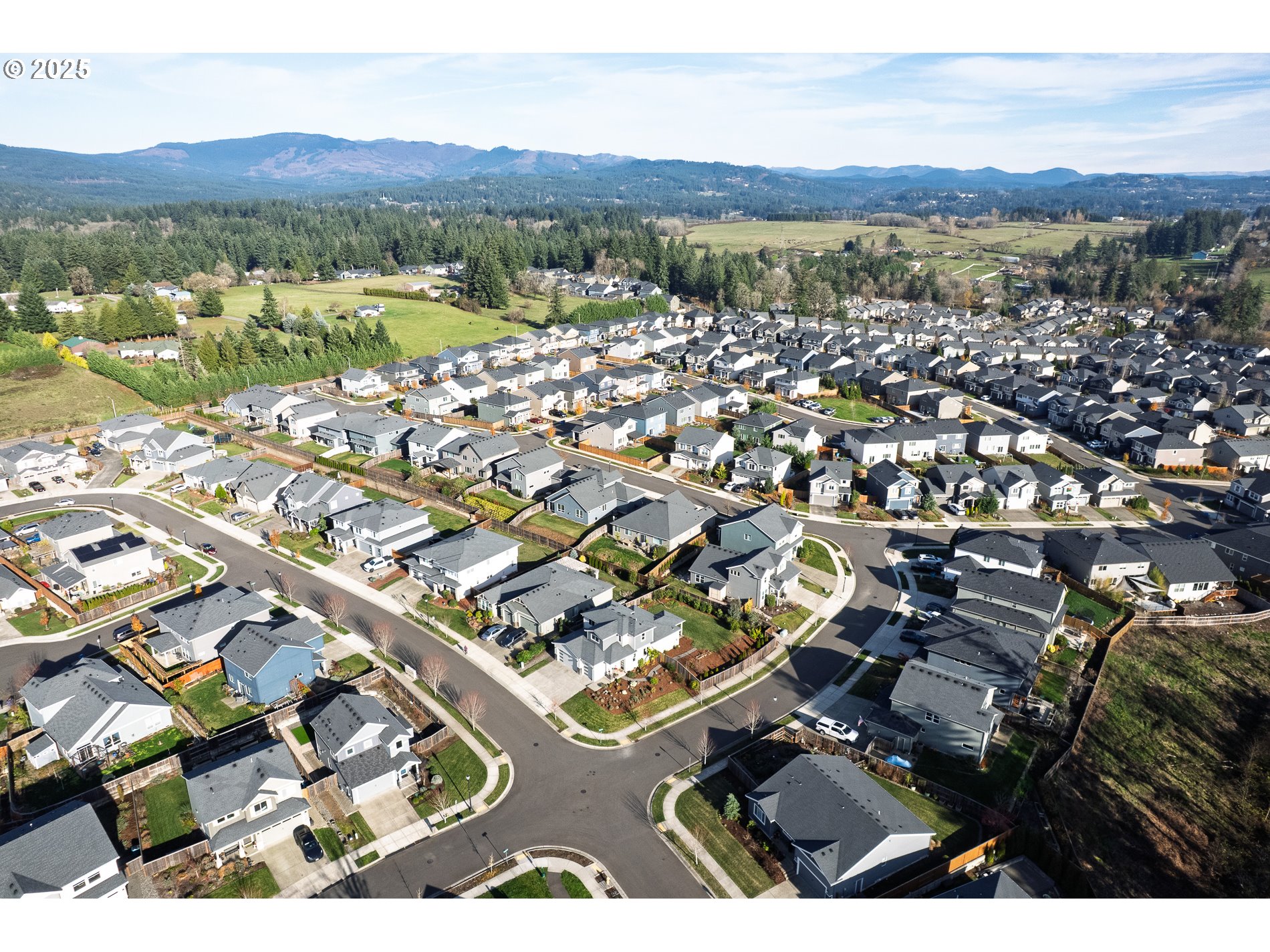 3606 Northeast Oriole Street Camas, WA 98607 - Photo 20 of 48 an aerial view of residential houses with outdoor space