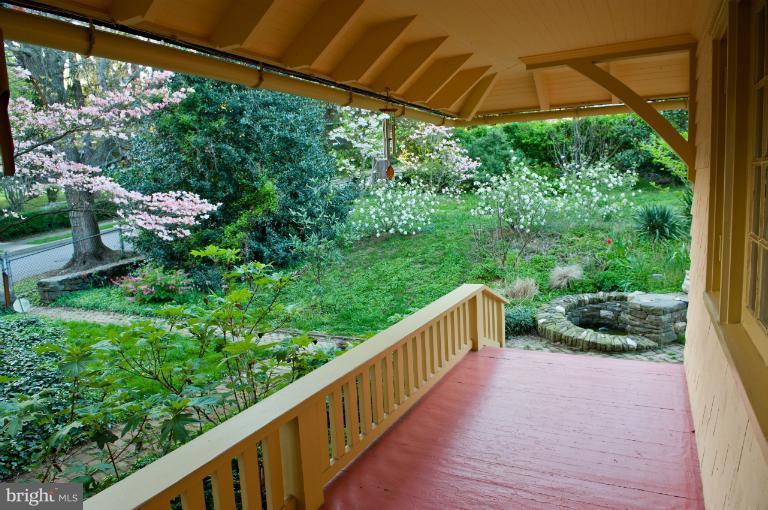 8 St Johns Road Baltimore, MD 21210 - Photo 15 of 18 a balcony with trees in front of it