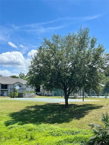 a view of outdoor space with garden