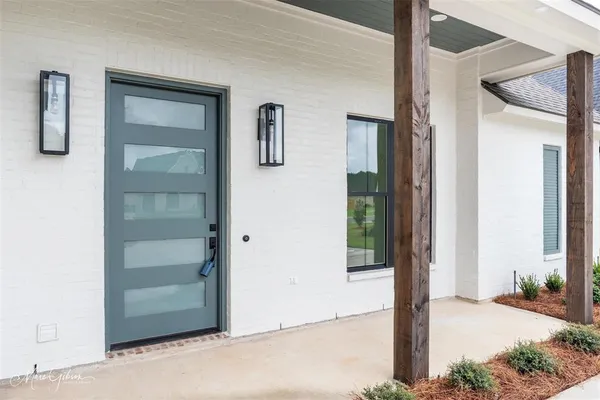 a front view of a house