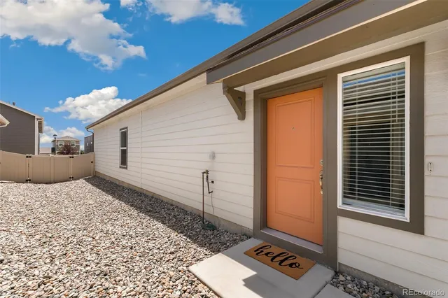 a backyard of a house