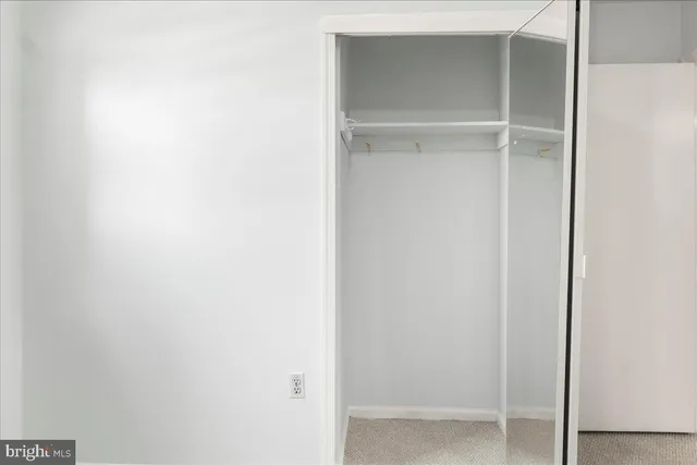 a close view of closet