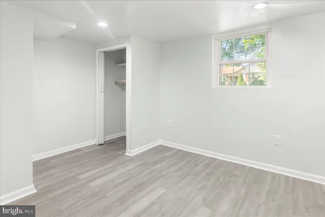 a view of a room with closet