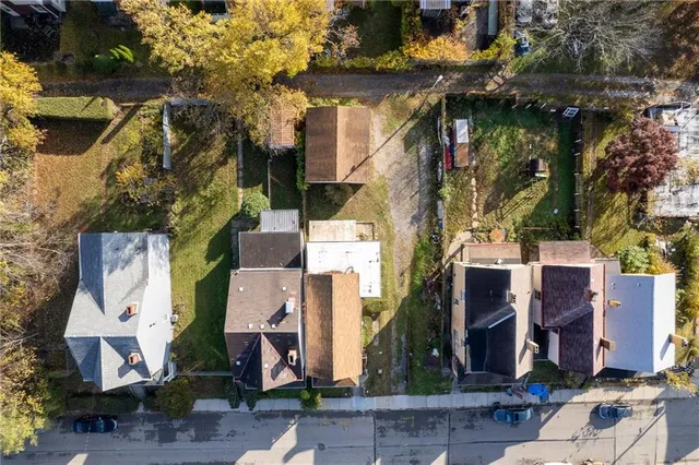 a aerial view of multiple house