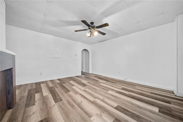 wooden floor in a room