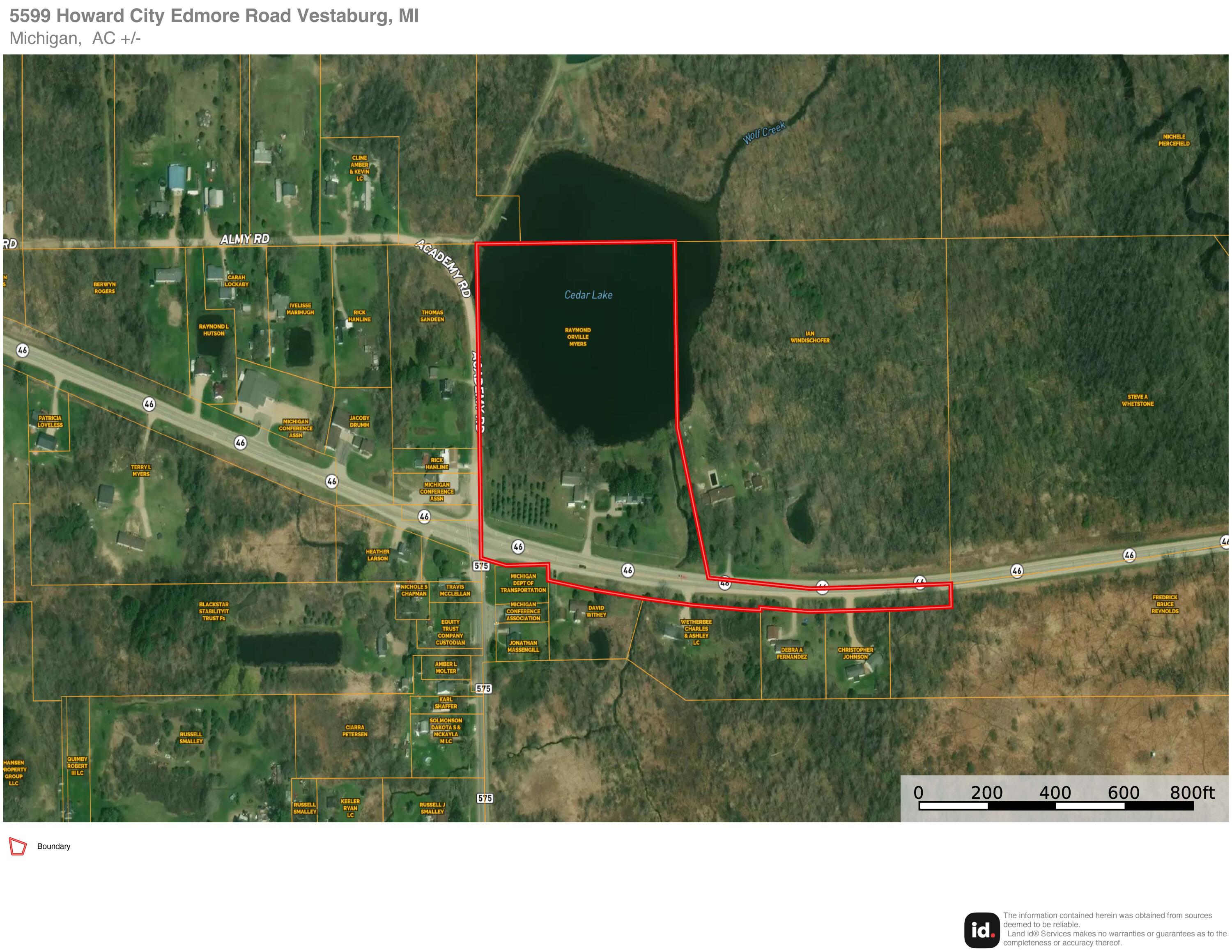 5599 Howard City Edmore Road Vestaburg, MI 48891 - Photo 45 of 47 Land ID Air Photo 1
