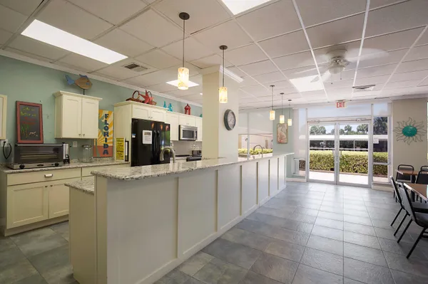 a view of a swimming pool and outdoor space
