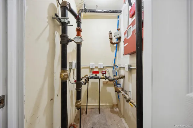 a view of storage and utility room