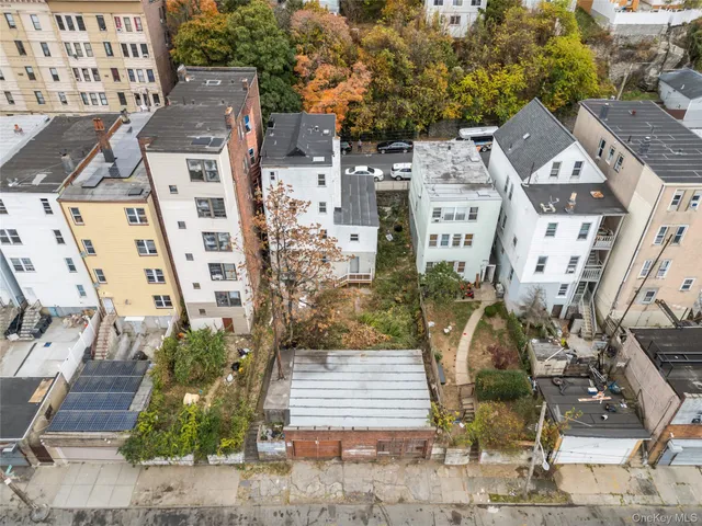 an aerial view of residential building