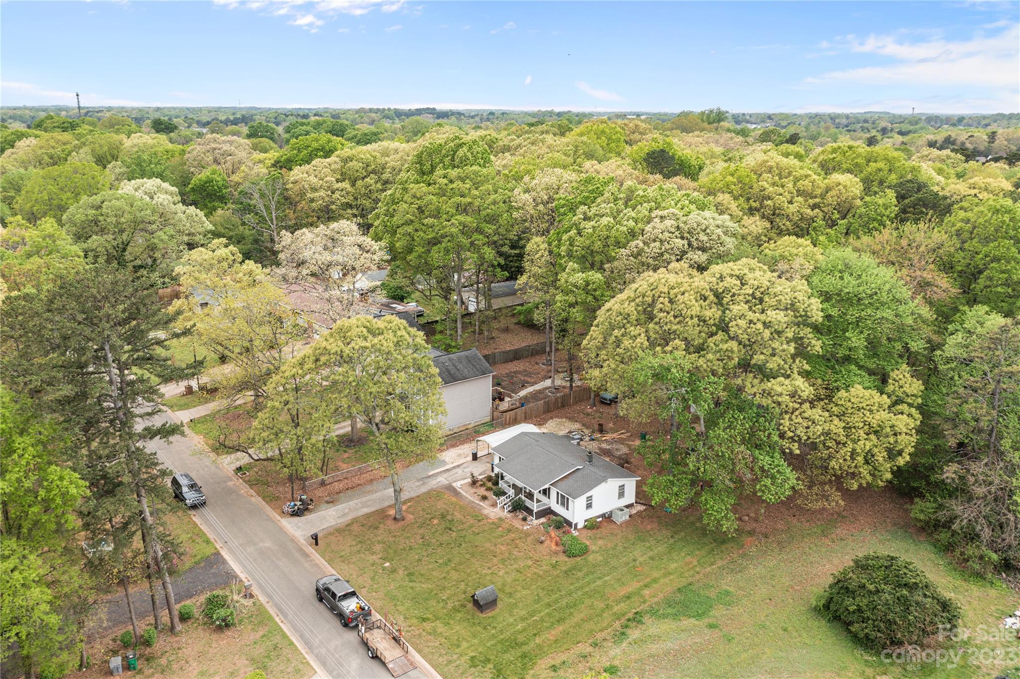 5641 Anderson Road Charlotte, NC 28269 - Photo 21 of 27 an aerial view of residential houses with outdoor space