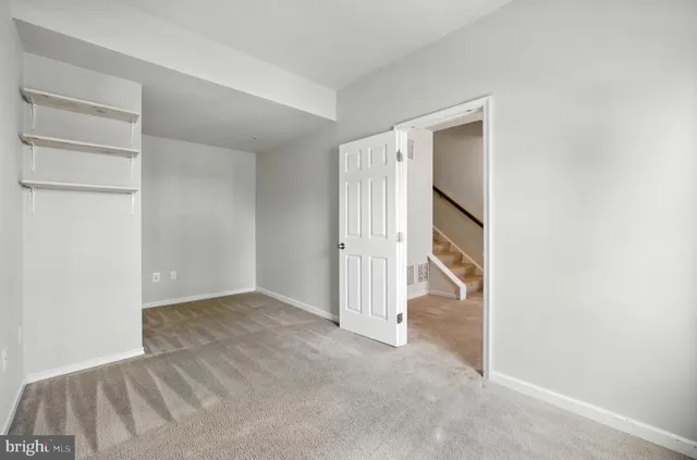 a view of an empty room