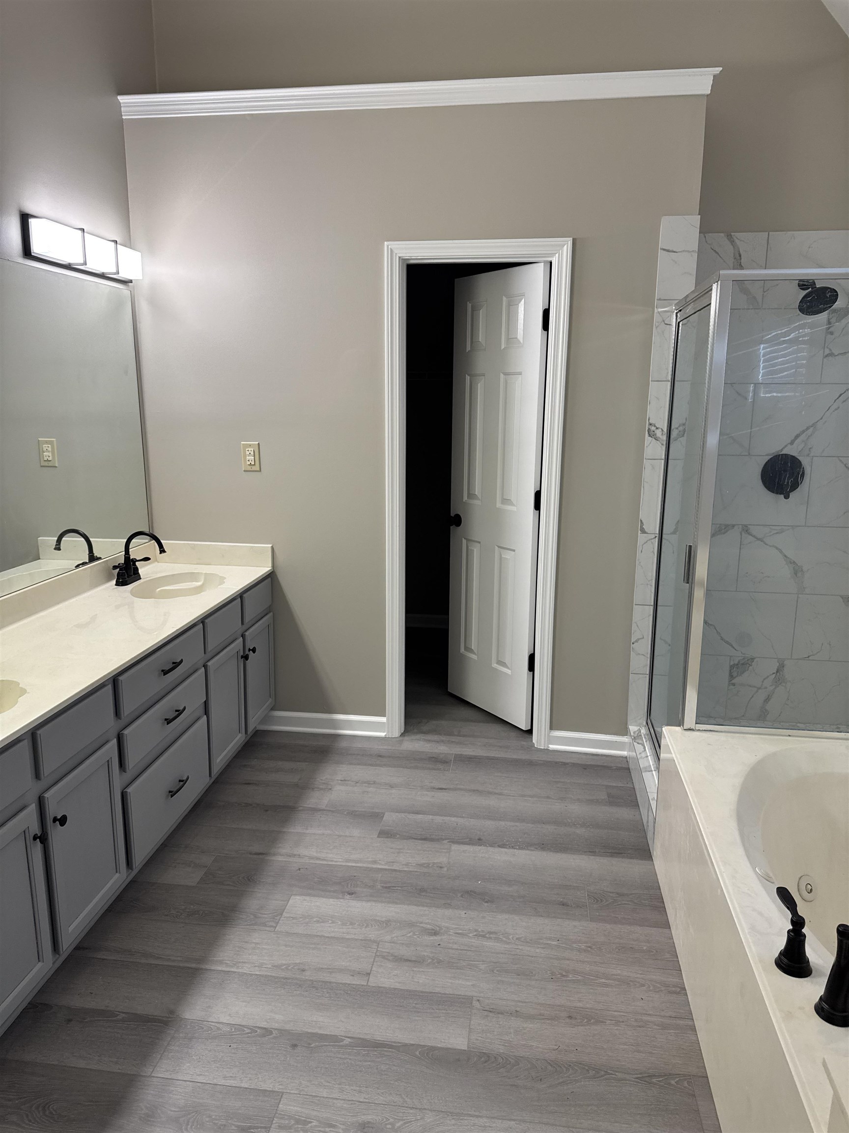 6333 Daybreak Drive Bartlett, TN 38135 - Photo 12 of 21 a spacious bathroom with a tub sink shower and mirror