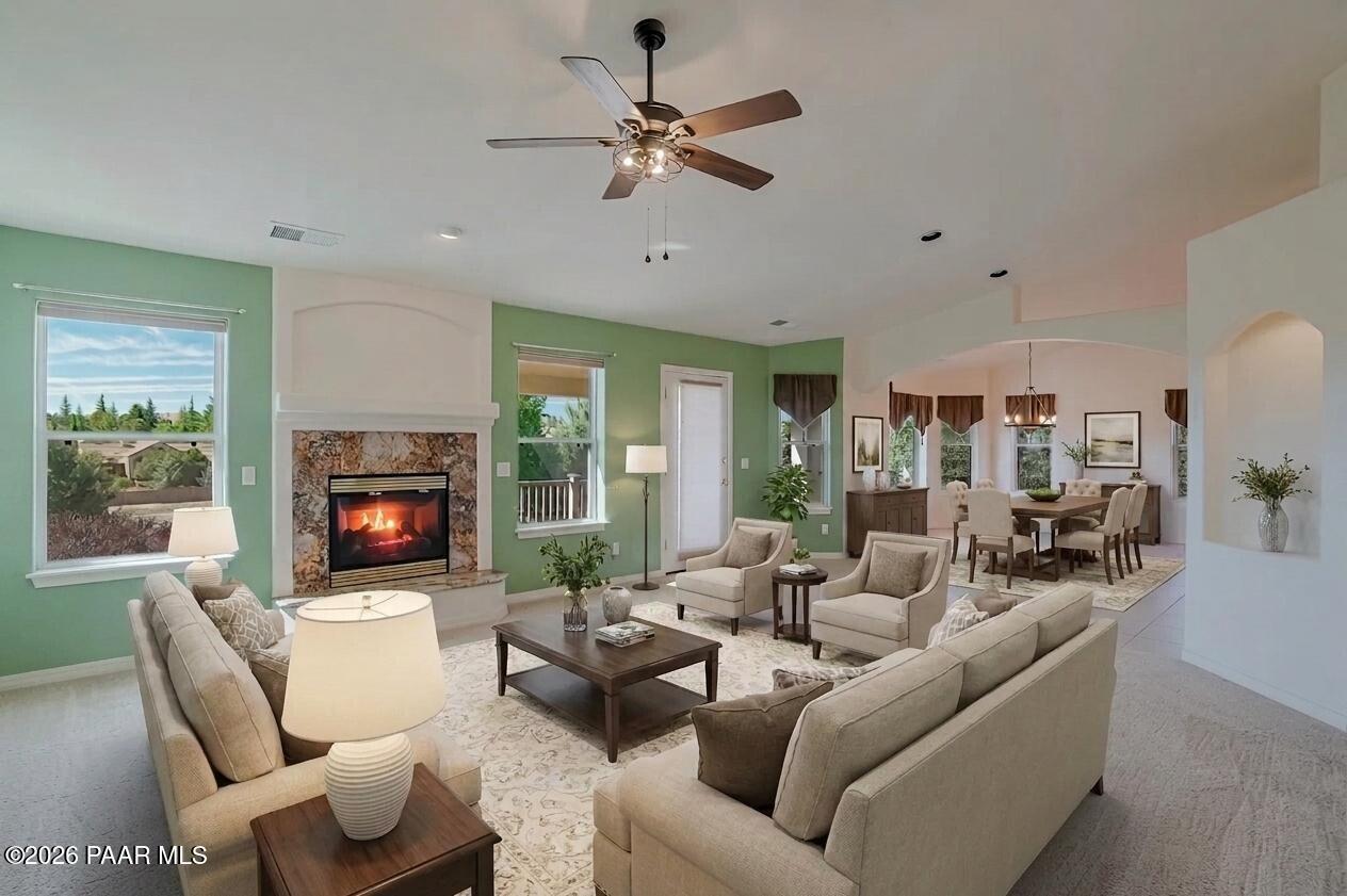 831 Peppermint Way Prescott, AZ 86305 - Photo 8 of 41 Great Room Virtually Staged