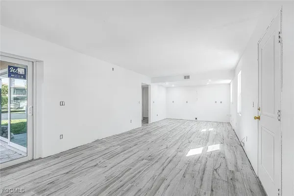 wooden floor in an empty room