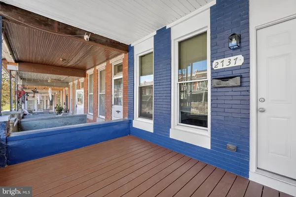 a view of front door of house