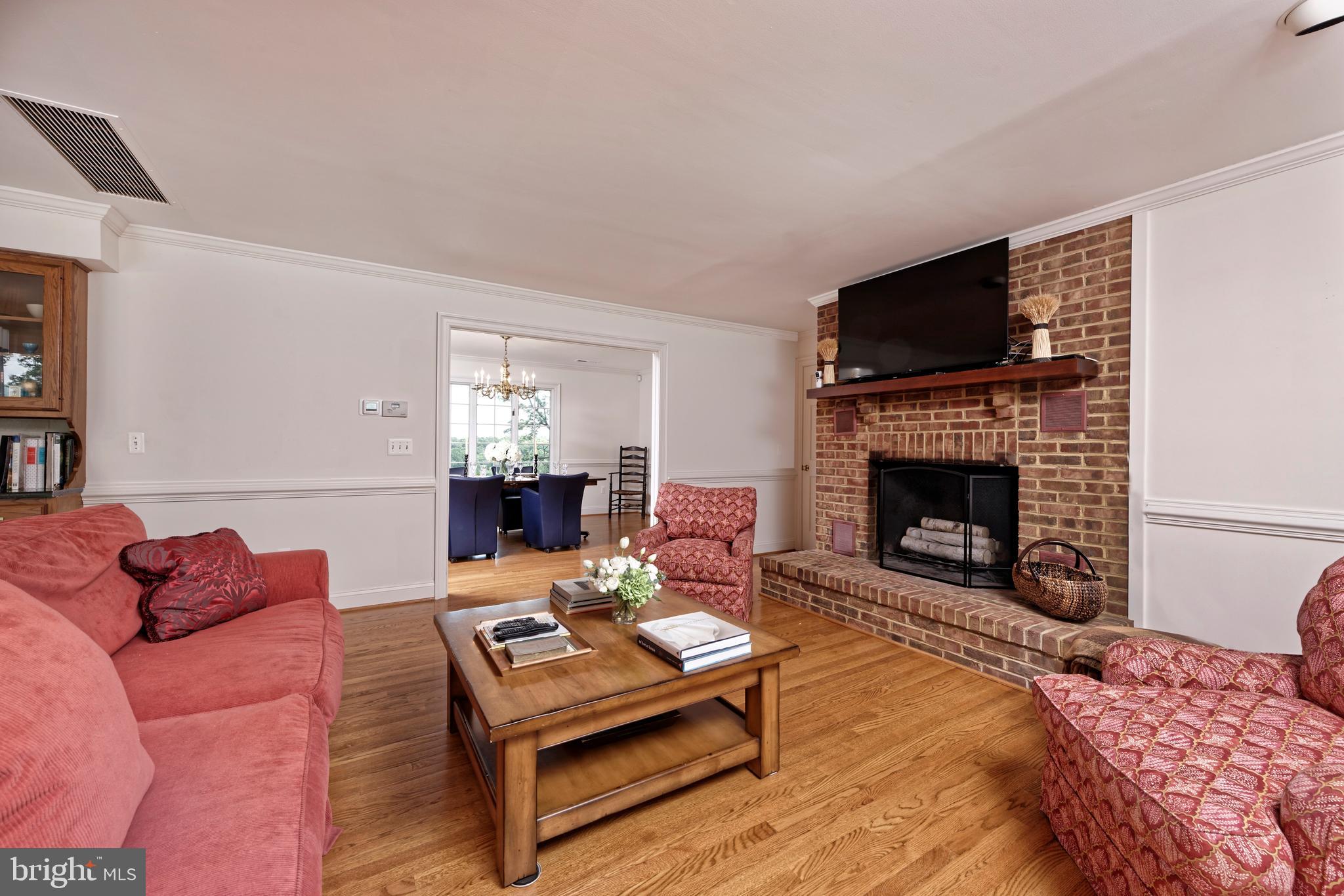 1310 Delaplane Grade Road Upperville, VA 20184 - Photo 24 of 94 Family room is anchored by brick fireplace