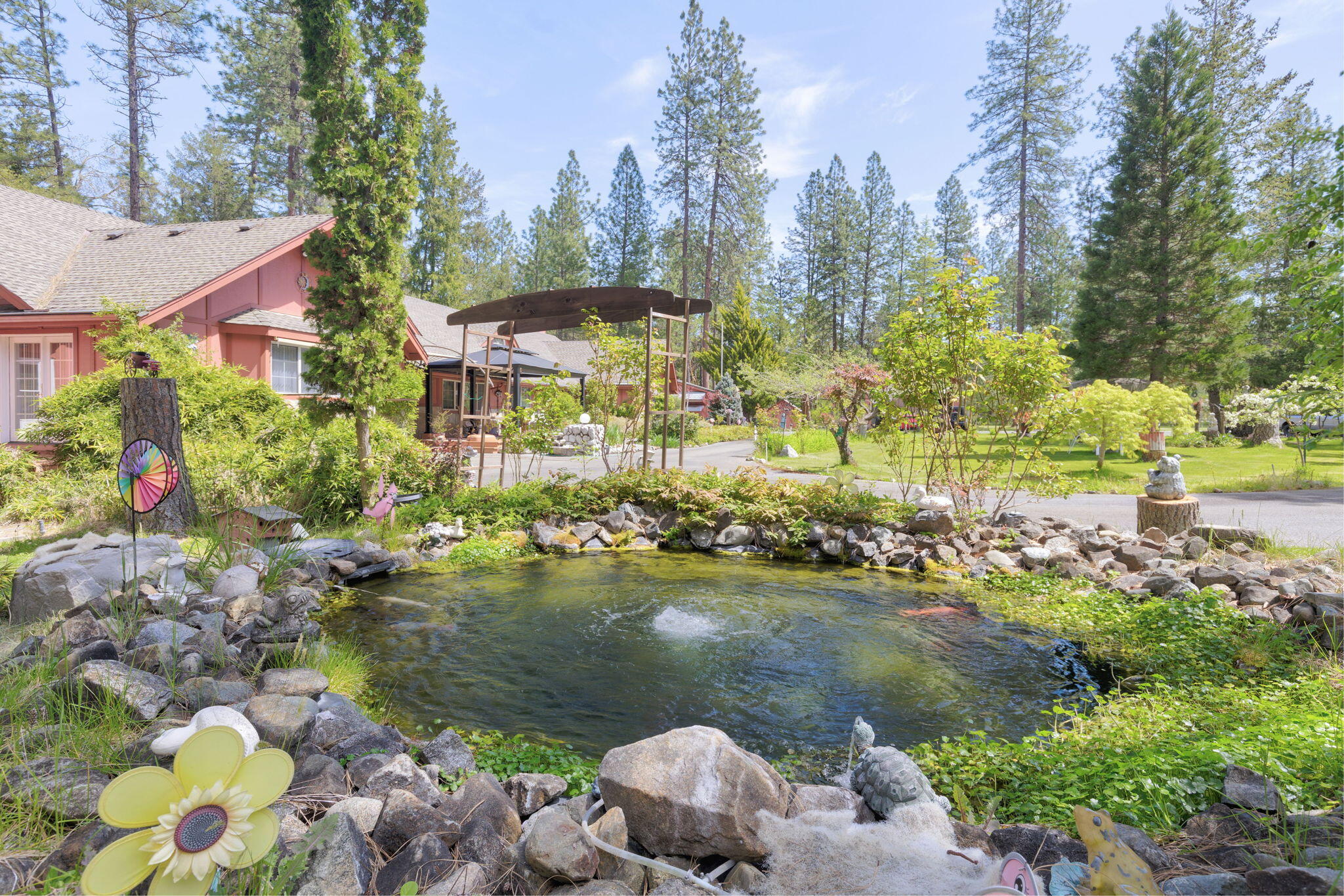 400 Latigo Ranch Road Williams, OR 97544 - Photo 38 of 90 Koi Pond