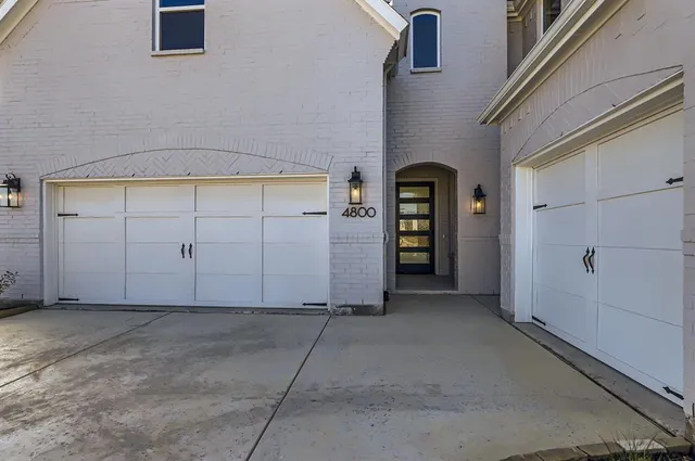 a view of a car garage door