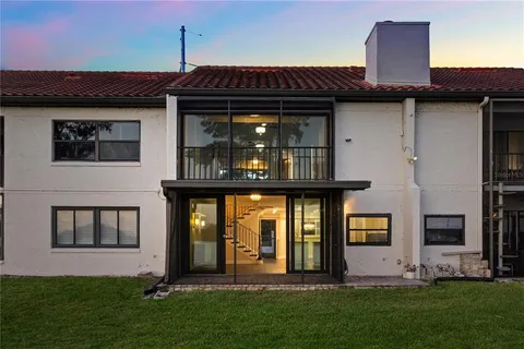 an aerial view of a residential houses