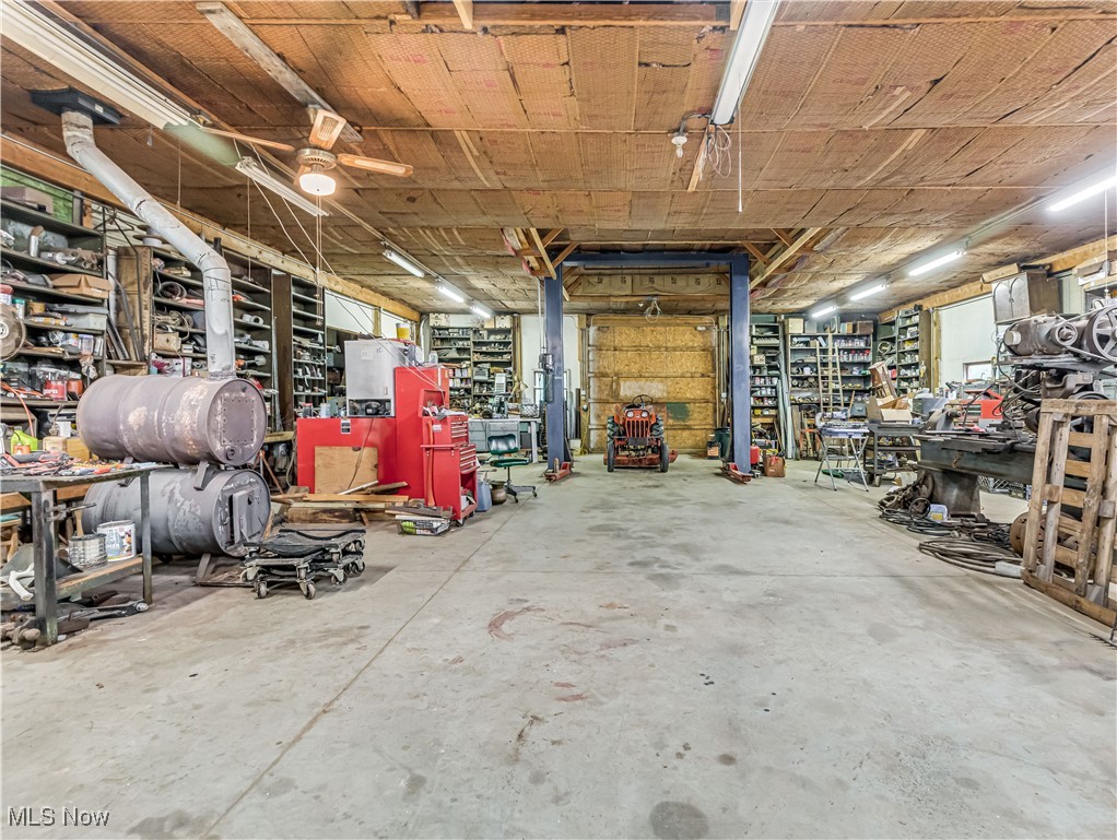 1707 Old Forge Road Kent, OH 44240 - Photo 29 of 35 View from back of Pole building (46 x 72) Gas furnace on left.