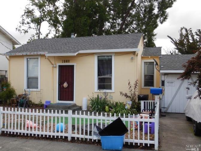 Front house with garage.