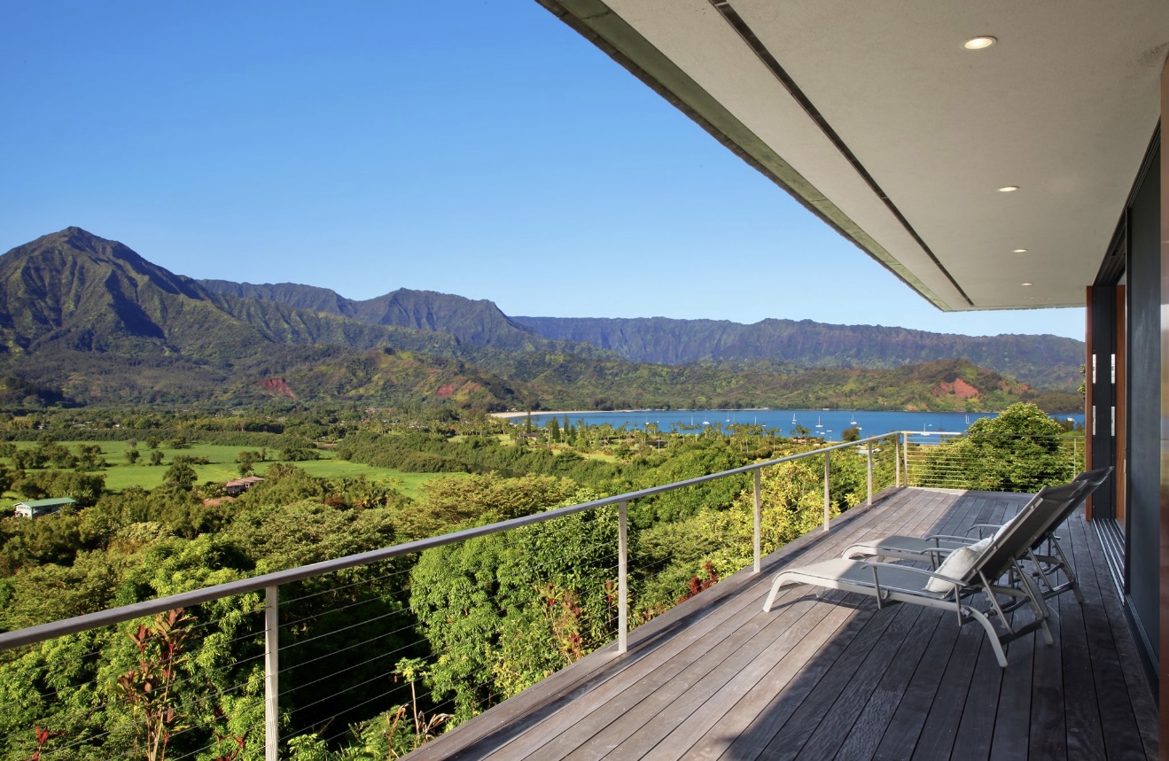 5181 Hanalei Plantation Road Princeville, HI 96722 - Photo 8 of 14 a view of balcony with mountain and mountain view