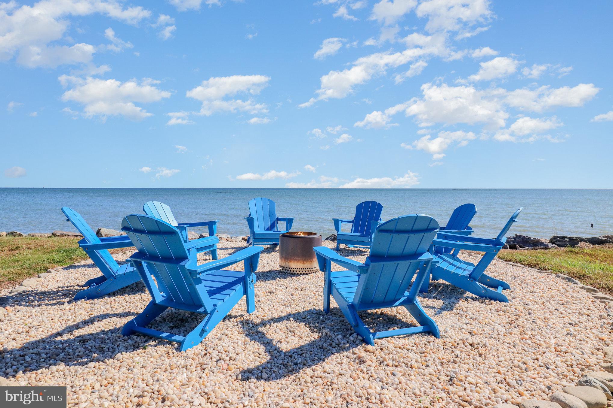 160 Shipwatch Lane Reedville, VA 22539 - Photo 43 of 54 Fire pit- perfect for stargazing and smores