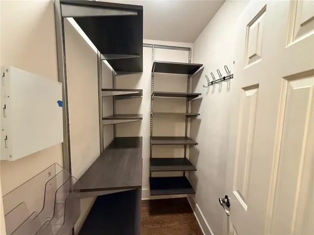 a view of closet area