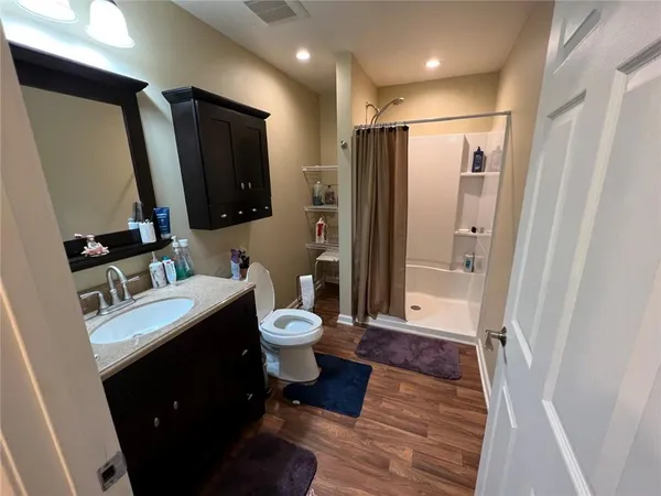 a house view with a outdoor space