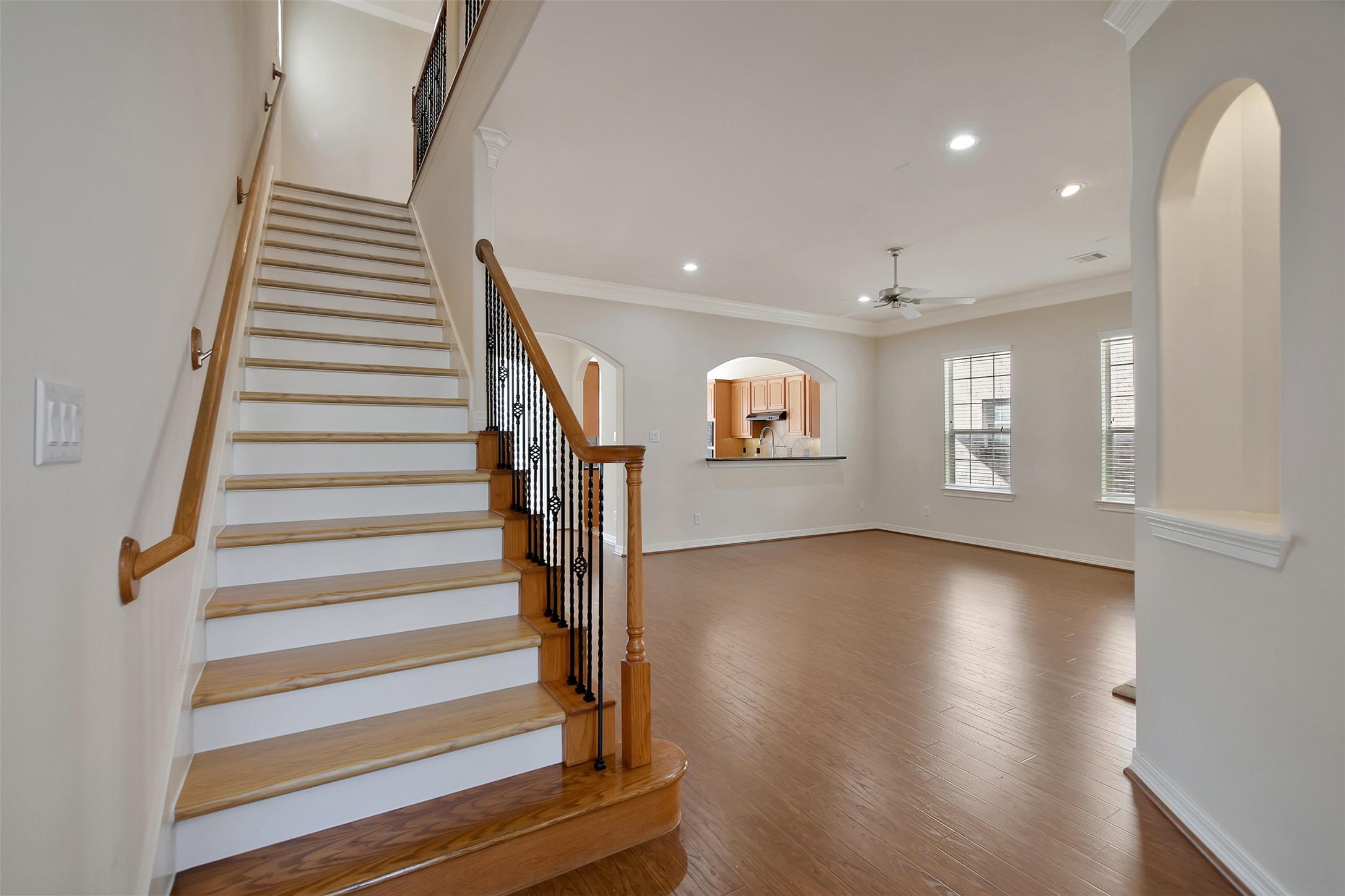 14459 Basalt Lane Houston, TX 77077 - Photo 8 of 35 No carpet throught the house. Beautiful wood floors welcome you to this house.
