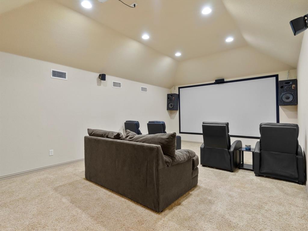 1311 Roe Helm Drive Rhome, TX 76078 - Photo 25 of 35 Private media room located on the second floor. An incredible way to enjoy the big game or a quiet family movie night!
