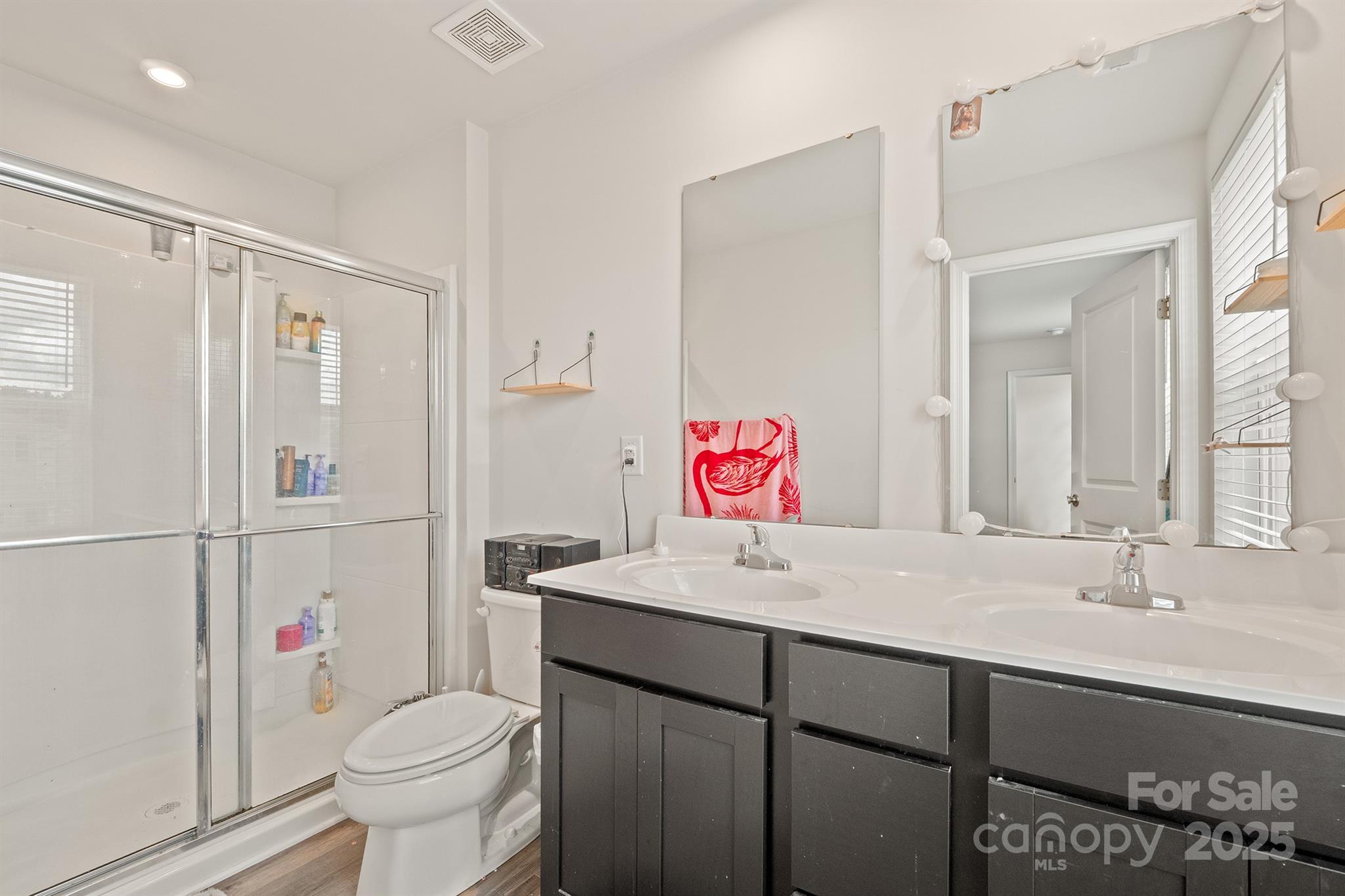 707 Point Andrews Drive Southwest Concord, NC 28025 - Photo 18 of 24 a bathroom with a sink vanity mirror and toilet