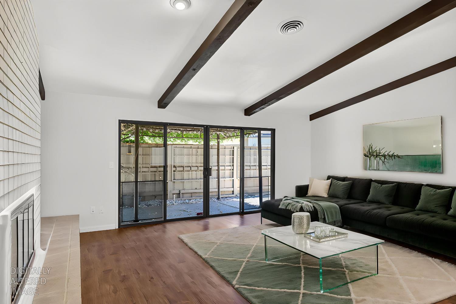 1338 Hunn Road, Unit 26 Yuba City, CA 95993 - Photo 10 of 58 Living Room with Oversized Sliding Glass Door Leading into the Backyard