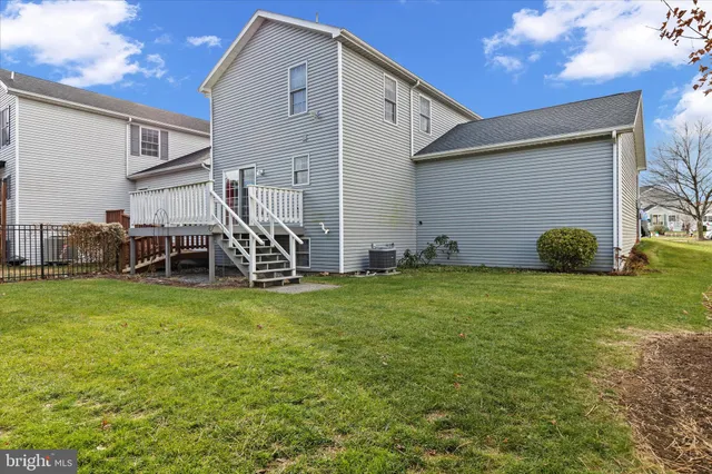 a view of a house with a deck