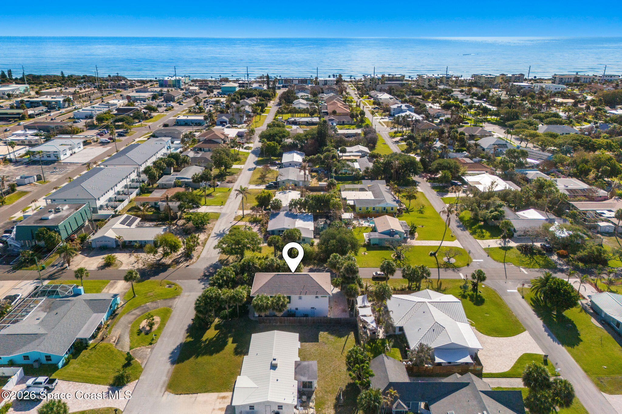 301 7th Avenue Indialantic, FL 32903 - Photo 43 of 58 an aerial view of residential building with outdoor space