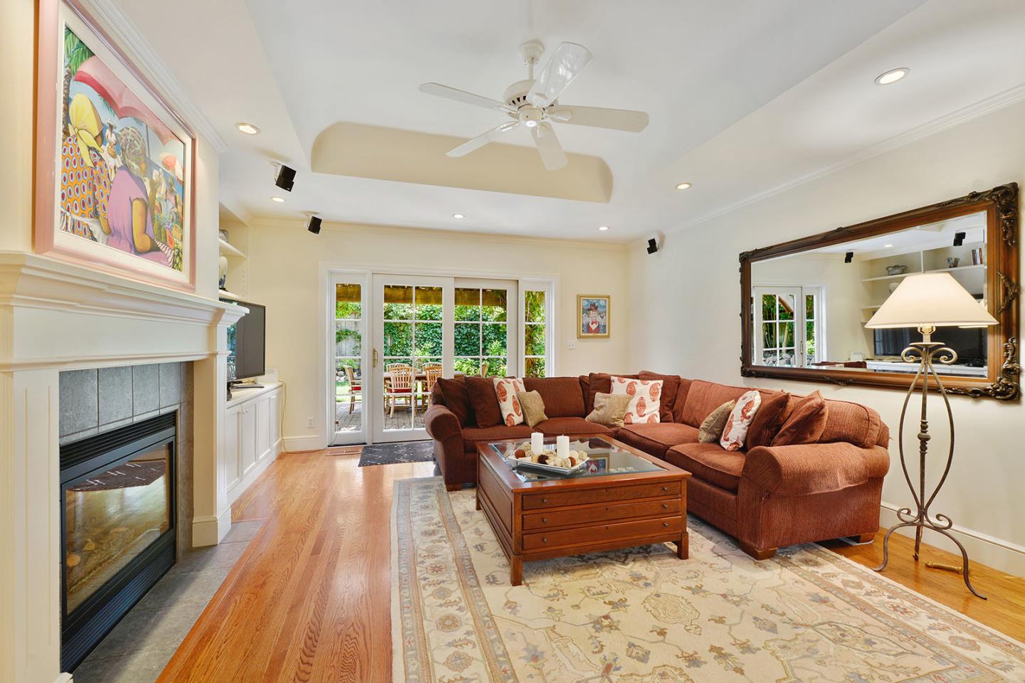 181 Warren Road San Mateo, CA 94401 - Photo 27 of 49 a living room with furniture and a fireplace
