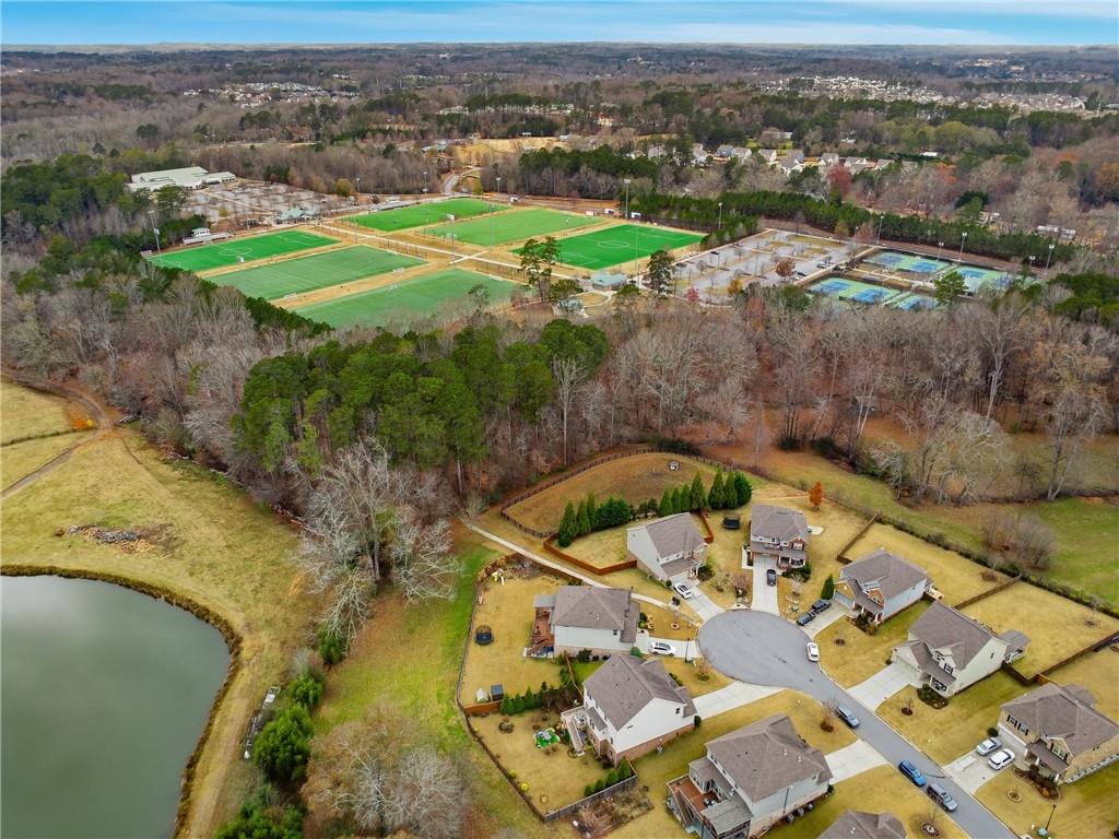 4735 Shiloh Valley Road Cumming, GA 30040 - Photo 33 of 39 an aerial view of a residential houses with outdoor space and trees