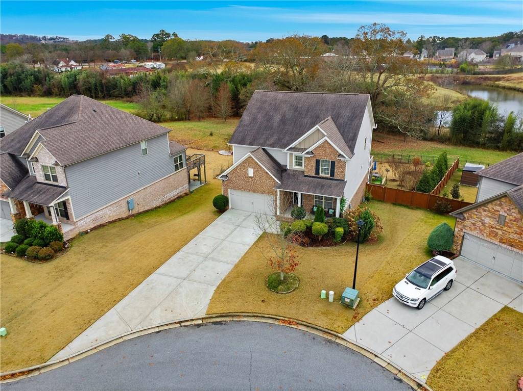 4735 Shiloh Valley Road Cumming, GA 30040 - Photo 34 of 39 an aerial view of a house with a garden