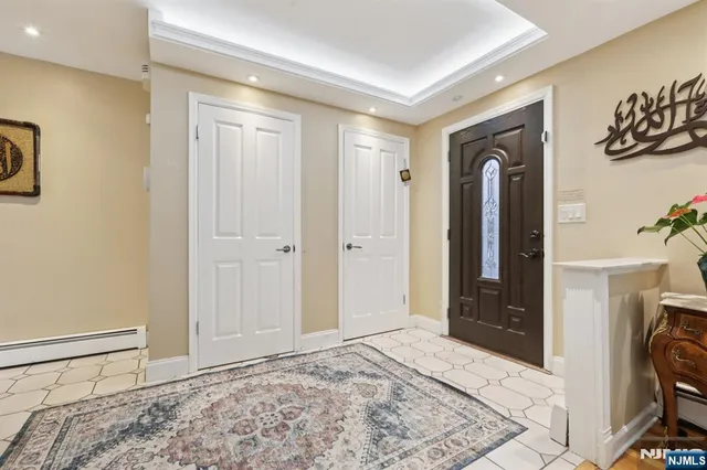 a view of a bedroom with a wardrobe space