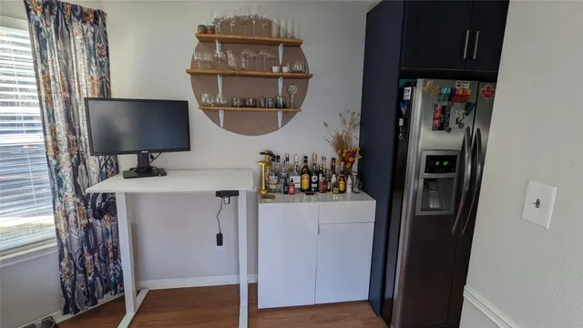 a room with storage and utility