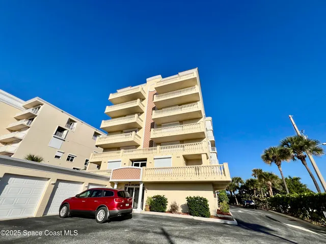 a car parked in front of a building