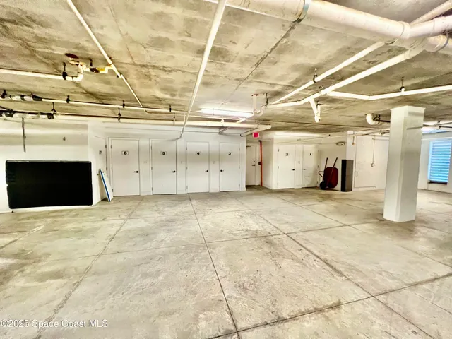 a view of balcony with furniture