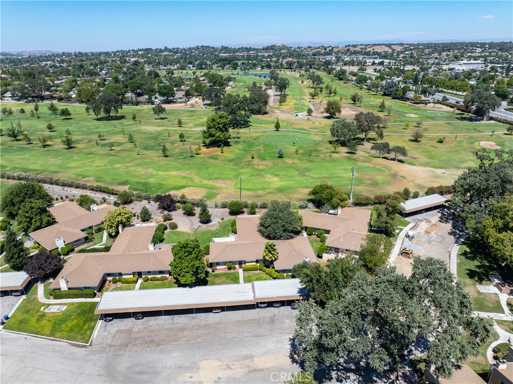 10 Flag Way, Unit C Paso Robles, CA 93446 - Photo 27 of 32 an aerial view of a city with lots of residential buildings
