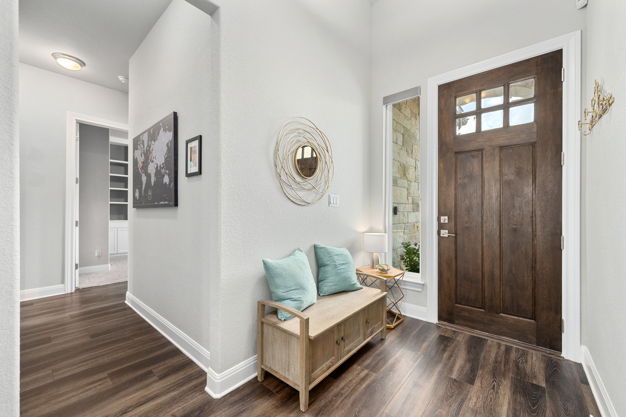 3925 Tavarez Street Round Rock, TX 78628 - Photo 6 of 27 Spanish Oak front door