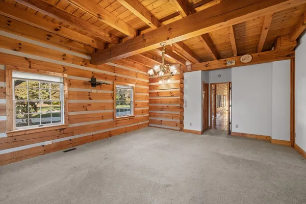 a view of an empty room