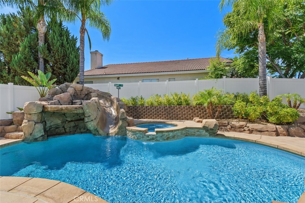 a house view with a garden space