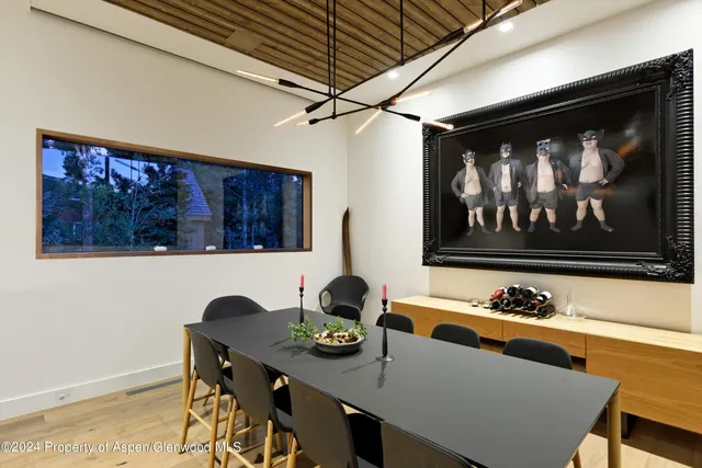 a workspace with furniture and window