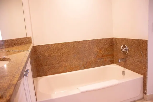 a terrace with a bathtub