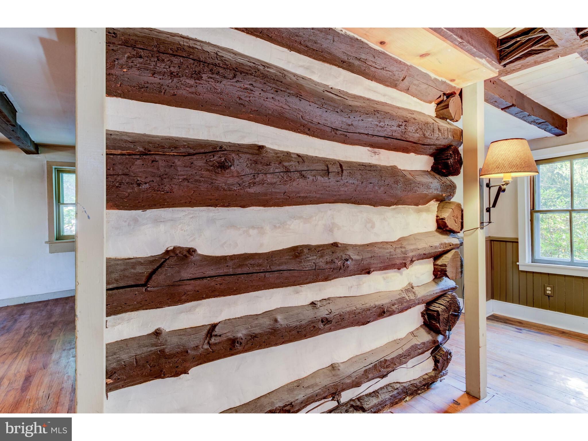 1196 Broad Run Road Coatesville, PA 19320 - Photo 14 of 33 Log wall